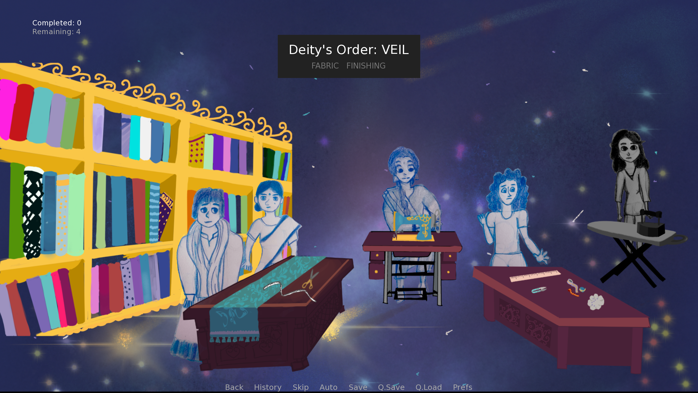 Purgatory boutique scene from Hanging by a Thread